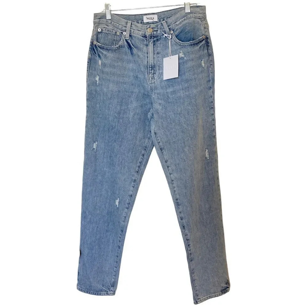 NWT PISTOLA Presley High Rise Relaxed Roller Jeans Size 29 Revolve